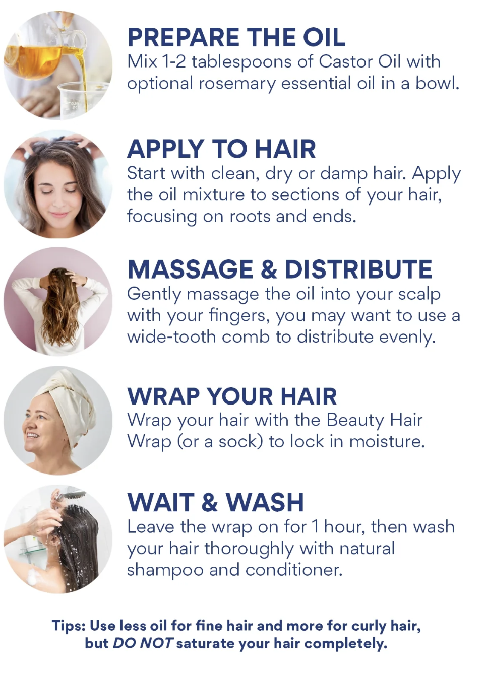 how-to-castor-oil-hair-slugging-wrap